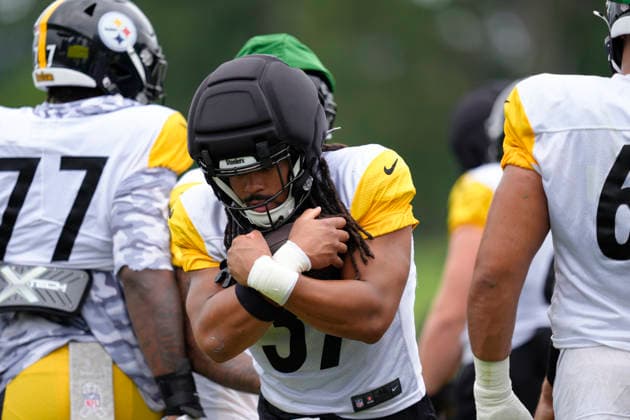 August 16, 2026, Latrobe, Pa, USA: August 16, 2026: Riley Nowakowski 37 during the Pittsburgh Steelers Training Camp at Saint Vincent College in Latrobe PA. NFL, American Football Herren, USA 2026: Steelers Training Camp AUG 16  - ZUMAa234 20260816_zsa_a234_052 Copyright: xAMGx