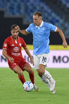 SOCCER - Coppa Italia - SS Lazio vs. Mantova 1911 Photo by IPA ABACAPRESS.COM87557812 - Davide Frattesi of SS Lazio during the Round of 32 match of the Coppa Italia between Lazio and Mantova at the Stadio Olimpico. Rome (Italy), August 16, 2026 Mattia Vian Rome Italy  Copyright: xIPAxSport ABACAx