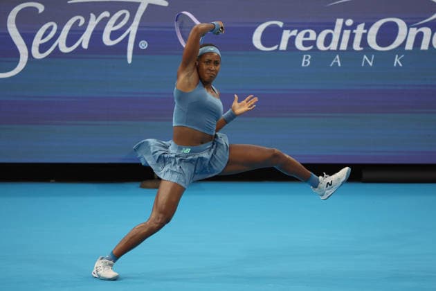 August 16, 2026, Mason, Oh, USA: Cincinnati Open Tennis 2026 - Coco Gauff hits a ball against Liudmila Samsonova. 2026 08 16. ZUMAPress Mason USA - ZUMAn24_ 20260816_zaf_n24_396 Copyright: xWallyxNellx