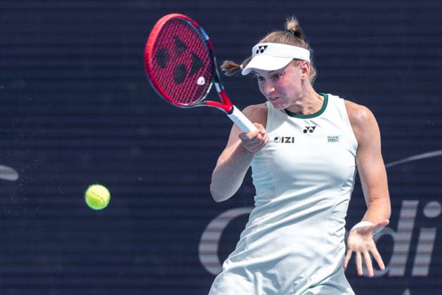 August 16, 2026, Mason, Ohio, U.S: Elena Rybakina (KAZ) hits a forehand shot during SundayÃ¢â‚¬â ¢s second round of the Cincinnati Open at the Lindner Family Tennis Center , Mason, Oh. Tennis 2026 - Cincinnati Open WTA, Tennis Damen  - ZUMAs304 20260816_zaf_s304_141 Copyright: xScottxStuartx