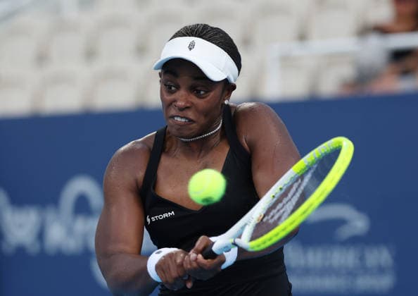 August 16, 2026, Mason, Ohio, USA: SLOANE STEPHENS of USA during the match against A. Potapova of Austria in the second round of tennis tournament WTA, Tennis Damen 1000 Cincinnati Open in Mason, USA. Stephens won 6:2, 6:4. Tennis: Cincinnati Open - Sloane Stephens 6:2, 6:4  - ZUMAc278 20260816_zsp_c278_082 Copyright: xMarcinxCholewinskix