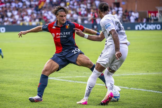 SOCCER - Coppa Italia - Genoa CFC vs. Ascoli Calcio Photo by IPA ABACAPRESS.COM87559319 - LORENZO COLOMBO during the Genoa CFC vs. Ascoli Calcio Coppa Italia match in Genoa, Italy, on August 16, 2026 Genoa Italy  Copyright: xIPAxSport ABACAx