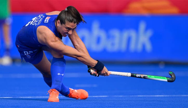 Hockey World Cup Day Three Rojas of Chile shoots from a short corner during the Pool A match between Chile and Japan in the 2026 FIH Hockey World Cup at Wagener Stadium, Amstelveen 17 08 2026 UK Newspapers OUT Copyright: xGraemexWilcocksonx FIL-23792-0017