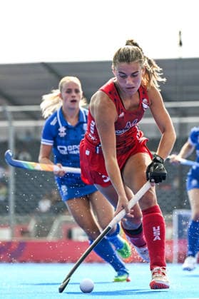 Hockey World Cup Belgium & The Netherlands 2026 - Women - USA vs Scotland Ashley Sessa (3) of United States pictured during a hockey game between USA and Scotland , the second (out of three) matches during the group stage of the women 2026 Hockey World Cup , on Monday 17 August 2026 in Wavre , Belgium . PHOTO SPORTPIX Stijn Audooren Wavre Belfius Hockey Arena Waals-Brabant Belgium  Copyright: xSportpix.bex xStijnxAudoorenxStijnxAudoorenx