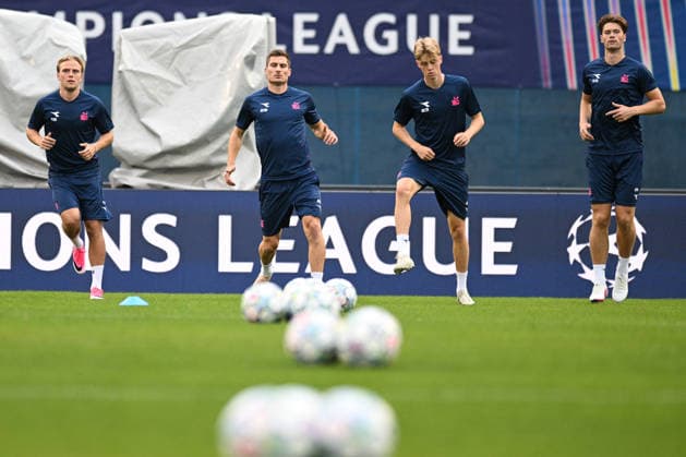 Viking press and training: UEFA Champions League play-offs Players of Viking FK during the training session at Maksimir Stadium on August 17, 2026. in Zagreb, Croatia ahead of the UEFA Champions League play-offs 1st leg match between GNK Dinamo Zagreb and Viking FK.  DavorxPuklavec PIXSELL