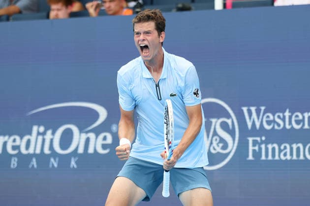 MASON, OHIO - AUGUST 17: Alexander Blockx of Belgium reacts to a play during day seven of the Cincinnati Open at the Lindner Family Tennis Center on August 17, 2026 in Mason, Ohio.  Copyright: xShainaxBenhiyoun SPPx Sportspressphoto_SPR210242
