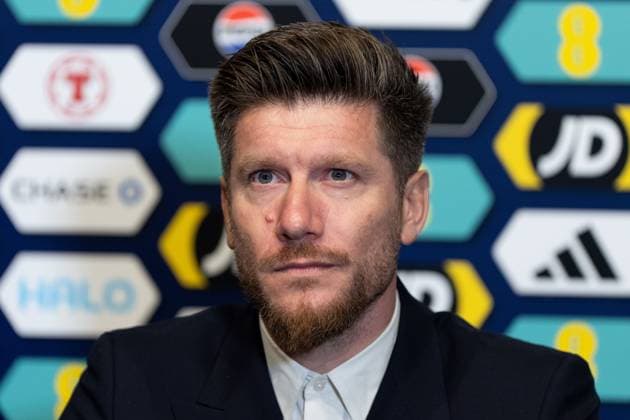 New Scotland Men s Team Manager Sebastien Pocognoli New Scotland Manager Sebastien Pocognoli press conference, PK, Pressekonferenz Football, Barclays Hampden Stadium, Glasgow, Scotland, UK - 17 Aug 2026Glasgow Barclays Hampden Scotland United Kingdom  Copyright: xStuartxWallace Shutterstockx 17103705av