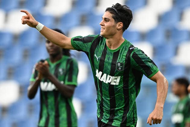 Mg Reggio Emilia 17 08 2026 - Coppa Italia Sassuolo-Cesena foto Matteo Gribaudi Image nella foto: esultanza gol Vasilije Adzic 