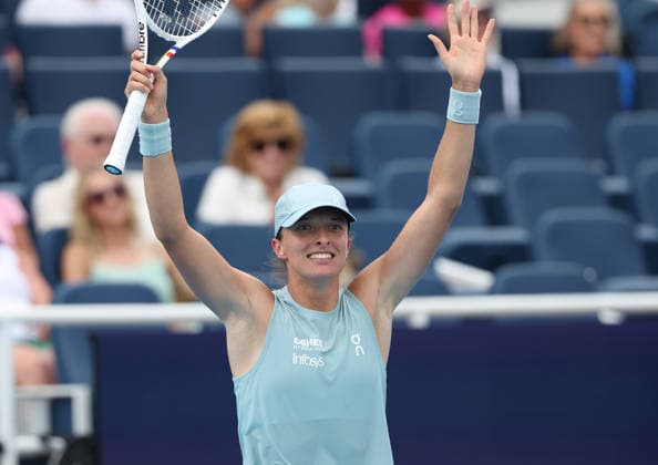 August 17, 2026, Mason, Ohio, USA: IGA SWIATEK of Poland after the match against M. Sakkari of Greece in the third round of tennis tournament WTA, Tennis Damen 1000 Cincinnati Open in Mason, USA. Iga Swiatek 4:6, 6:1, 6:1. Mason USA - ZUMAc278 20260817_zsp_c278_011 Copyright: xMarcinxCholewinskix