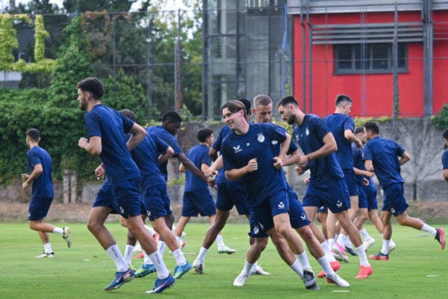 Dinamo press and training: UEFA Champions League play-offs Robert Mudrazija of GNK Dinamo Zagreb during the training session at Hitrec-Kacian Stadium on August 17, 2026. in Zagreb, Croatia ahead of the UEFA Champions League play-offs 1st leg match between GNK Dinamo Zagreb and Viking FK.  DavorxPuklavec PIXSELL