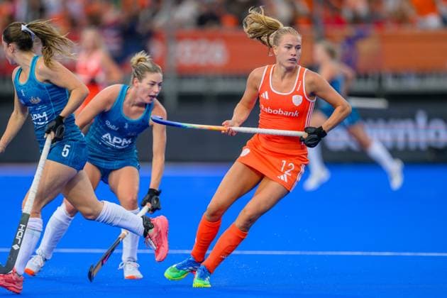 AMSTELVEEN, 17-08-2026, Wagener Stadion, FIH Hockey World Cup 2026 Women, 2026. Luna Fokke during the game Australia - Netherlands (women). Australia - Netherlands (women)  x205818791x Copyright:
