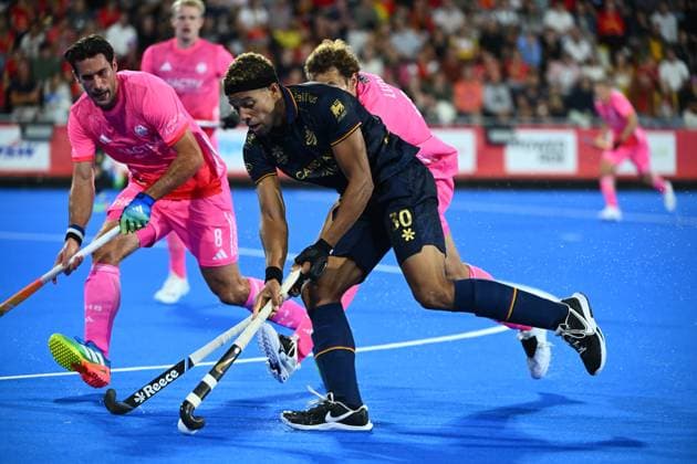 Germany v Belgium - FIH Hockey World Cup 2026 WAVRE, BELGIUM - AUGUST 17 : Hellin Guillaume of Belgium during the FIH Hockey World Cup 2026 M12 first phase group pool B match between Germany and Belgium on August 17, 2026 in Wavre, Belgium, 17 08 2026 Wavre Belgium  Copyright: xVincentxKalutx