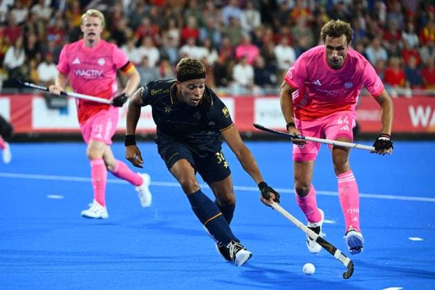 Germany v Belgium - FIH Hockey World Cup 2026 WAVRE, BELGIUM - AUGUST 17 : Onana Nelson of Belgium during the FIH Hockey World Cup 2026 M12 first phase group pool B match between Germany and Belgium on August 17, 2026 in Wavre, Belgium, 17 08 2026 Wavre Belgium  Copyright: xVincentxKalutx