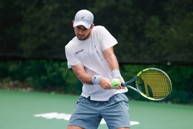 CANCUN COUNTRY OPEN 2026 CANCUN COUNTRY OPEN 2026 TRAINING SESSION 17082026 CANCUN, QUINTANA ROO. Action photo of Nicolas Mejia of Colombia, during a training session at the Cancun Country Club home to the Cancun Country Open an ATP, Tennis Herren Tennis 125 Challenger tournament held at Cancun, Quintana Roo, Mexico. Foto de accion de Nicolas Mejia de Colombia, durante una sesion de entrenamiento en el Cancun Country Club, hogar del Cancun Country Open un torneo ATP 125 Challenger que se celebra en Cancun, Quintana Roo, Mexico. PHOTO BY IMAGENSHOP AGENCIA FOTOGRAFICA CANCUN QUINTANA ROO MEXICO *** CANCUN COUNTRY OPEN 2026 CANCUN COUNTRY OPEN 2026 TRAINING SESSION 08 17 2026 CANCUN, QUINTANA ROO Action photo of Nicolas Mejia of Colombia during a training session at the Cancun Country Club, home to the Cancun Country Open, an ATP 125 Challenger tennis tournament held in Cancun, Quintana Roo, Mexico. Action photo of Nicolas Mejia of Colombia, during a training session at the Cancun Country Club, home of the Cancun Country Open, an ATP 125 Challenger tournament held in Cancun, Quintana Roo, Mexico. PHOTO BY IMAGENSHOP PHOTO AGENCY CANCUN, QUINTANA ROO, MEXICO Copyright: xIMAGENSHOPxAGENCIAxFOTOGRAFICAx