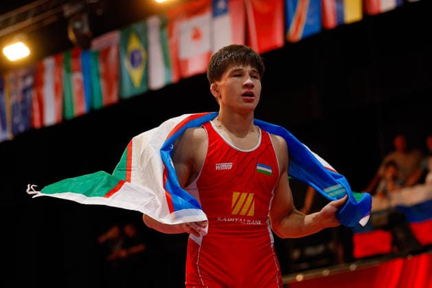 U20 World Championships 63kg GR - Kuvonchbek Ismoilov (UZB) *** U20 World Championships, 63 kg Greco-Roman: Kuvonchbek Ismoilov (UZB) Copyright: xKostadinxAndonovx