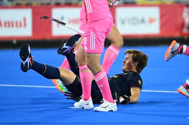 Germany v Belgium - FIH Hockey World Cup 2026 WAVRE, BELGIUM - AUGUST 17 : Boon Tom of Belgium during the FIH Hockey World Cup 2026 M12 first phase group pool B match between Germany and Belgium on August 17, 2026 in Wavre, Belgium, 17 08 2026 Wavre Belgium  Copyright: xVincentxKalutx