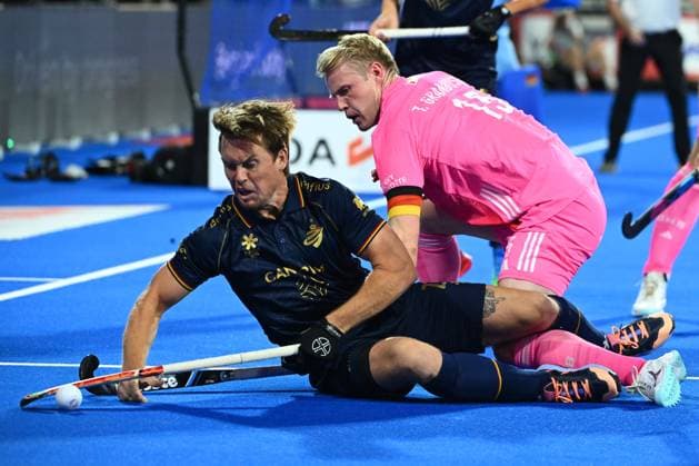 Germany v Belgium - FIH Hockey World Cup 2026 WAVRE, BELGIUM - AUGUST 17 : Boon Tom of Belgium during the FIH Hockey World Cup 2026 M12 first phase group pool B match between Germany and Belgium on August 17, 2026 in Wavre, Belgium, 17 08 2026 Wavre Belgium  Copyright: xVincentxKalutx