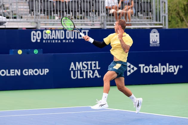 CANCUN COUNTRY OPEN 2026 CANCUN COUNTRY OPEN 2026 FELIPE MELIGENI VS LUCA PAVLOVIC 17082026 CANCUN, QUINTANA ROO. Action photo of Felipe Meligeni of Brazil, during qualy game of the Cancun Country Open 2026 Tennis 125 Challenger tournament held at the Cancun Country Club of Cancun, Quintana Roo, Mexico. Foto de accion de Felipe Meligeni de Brasil, durante juego clasificatorio del Cancun Country Open 2026 ATP, Tennis Herren 125 Challenger que se celebra en el Cancun Country Club de Cancun, Quintana Roo, Mexico. PHOTO BY IMAGENSHOP AGENCIA FOTOGRAFICA CANCUN QUINTANA ROO MEXICO *** CANCUN COUNTRY OPEN 2026 CANCUN COUNTRY OPEN 2026 FELIPE MELIGENI VS LUCA PAVLOVIC 08 17 2026 CANCUN, QUINTANA ROO Action photo of Felipe Meligeni of Brazil during a qualifying match at the 2026 Cancun Country Open Tennis 125 Challenger tournament held at the Cancun Country Club in Cancun, Quintana Roo, Mexico Action photo of Felipe Meligeni of Brazil, during a qualifying match at the 2026 Cancun Country Open ATP 125 Challenger, held at the Cancun Country Club in Cancun, Quintana Roo, Mexico. PHOTO BY IMAGENSHOP PHOTO AGENCY CANCUN, QUINTANA ROO, MEXICO Copyright: xIMAGENSHOPxAGENCIAxFOTOGRAFICAx