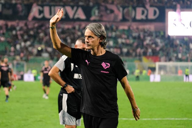 SOCCER - Coppa Italia - Palermo FC vs. US Lecce Photo by IPA ABACAPRESS.COM87584605 - Palermo, Italy, August 17, 2026. Renzo Barbera Stadium, Palermo vs. Lecce, a match in the 32nd round of the 2026–2027 Italian Cup. Pictured: Filippo Inzaghi (coach of Palermo FC) Palermo Italy  Copyright: xIPAxSport ABACAx