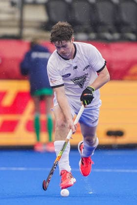 2026-08-18 Japan v New Zealand - FIH Hockey World Cup AMSTELVEEN, NETHERLANDS - AUGUST 18: Joseph Morrison of New Zealand during the FIH Hockey World Cup match between Japan and New Zealand at Wagener Stadion on August 18, 2026 in Amstelveen, Netherlands. Amstelveen Wagener Stadion Netherlands Content not available for redistribution in The Netherlands directly or indirectly through any third parties. Copyright: xAndrexWeeningx