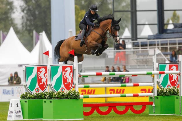 AACHEN - FEI World Championships 2026, AACHEN - FEI World Championships 2026 HINNERS Sophie (GER), Iron Dames Singclair FEI Jumping World Championship, WM, Weltmeisterschaft Familiarization Aachen, Reitstadion Soers 18. August 2026 - *** AACHEN FEI World Championships 2026, AACHEN FEI World Championships 2026 Sophie HINNERS (GER), Iron Dames Singclair FEI Jumping World Championship Familiarization in Aachen, Soers Equestrian Stadium, August 18, 2026