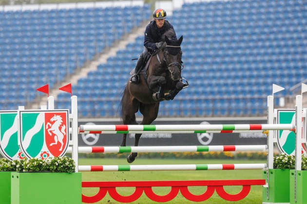 AACHEN - FEI World Championships 2026, AACHEN - FEI World Championships 2026 EHNING Marcus (GER), Coolio 42 FEI Jumping World Championship, WM, Weltmeisterschaft Familiarization Aachen, Reitstadion Soers 18. August 2026 - *** AACHEN FEI World Championships 2026, AACHEN FEI World Championships 2026 EHNING Marcus GER, Coolio 42 FEI Jumping World Championship Familiarization Aachen, Soers Equestrian Stadium, August 18, 2026