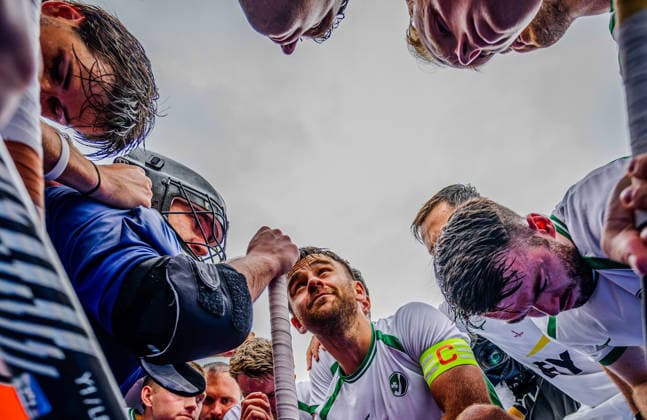2026 Men s FIH Hockey World Cup Pool C, Belfius Hockey Arena, Wavre, Belgium 18 8 2026 Ireland vs South Africa Ireland™s Kyle Marshall speaks to the team before the game Kyle Marshall speaks to the team before the game 18 8 2026  Copyright: xx WP8_5514 20260818_1