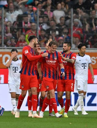 TOR zum 2:1 Julian Niehues 1. FC Heidenheim 1846 FCH (16) Torjubel Mikkel Kaufmann 1. FC Heidenheim 1846 FCH (29) Luca Kerber 1. FC Heidenheim 1846 FCH (20) 1. FC Heidenheim 1846 FCH vs FC Bayern Muenchen FCB TESTSPIEL 18.08.2026 DFL REGULATIONS PROHIBIT ANY USE OF PHOTOGRAPHS AS IMAGE SEQUENCES AND OR QUASI-VIDEO 1. FC Heidenheim 1846 FCH vs FC Bayern Muenchen FCB TESTSPIEL *** GOAL: 2-1 Julian Niehues 1 FC Heidenheim 1846 FCH 16 Goal celebration Mikkel Kaufmann 1 FC Heidenheim 1846 FCH 29 Luca Kerber 1 FC Heidenheim 1846 FCH 20 1 FC Heidenheim 1846 FCH vs. FC Bayern Munich FCB Friendly Match August 18, 2026 DFL regulations prohibit any use of photographs as image sequences and or quasi-video 1 FC Heidenheim 1846 FCH vs. FC Bayern Munich (FCB) Friendly Match