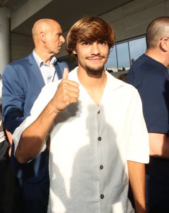 IPA87601445 - Ciampino, August 18, 2026: Rodrigo Mora, Roma s new signing, at the airport (Photo by Gino Mancini)  Copyright: xGinoxMancini IPAxSportx xx 87601445