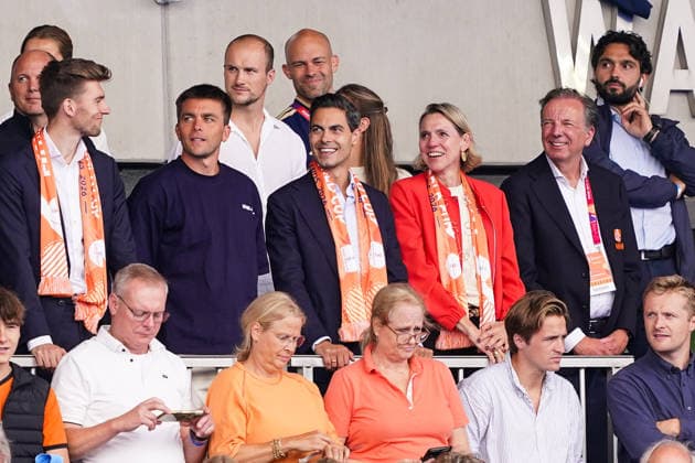 2026-08-18 Argentina v Netherlands - FIH Hockey World Cup AMSTELVEEN, NETHERLANDS - AUGUST 18: Prime minister of The Netherlands Rob Jetten during the FIH Hockey World Cup match between Argentina and Netherlands at Wagener Stadion on August 18, 2026 in Amstelveen, Netherlands. Amstelveen Wagener Stadion Netherlands Content not available for redistribution in The Netherlands directly or indirectly through any third parties. Copyright: xAndrexWeeningx