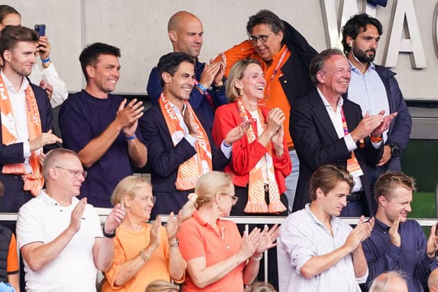 2026-08-18 Argentina v Netherlands - FIH Hockey World Cup AMSTELVEEN, NETHERLANDS - AUGUST 18: Prime minister of The Netherlands Rob Jetten during the FIH Hockey World Cup match between Argentina and Netherlands at Wagener Stadion on August 18, 2026 in Amstelveen, Netherlands. Amstelveen Wagener Stadion Netherlands Content not available for redistribution in The Netherlands directly or indirectly through any third parties. Copyright: xAndrexWeeningx