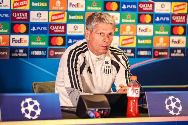Football, Champions League qualifiers, LASK Linz, press conference