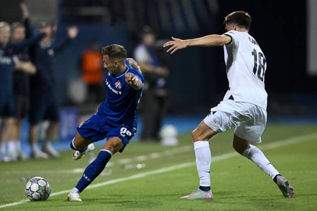 GNK Dinamo Zagreb v Viking - UEFA Champions League 2026 27 Play-Offs First Leg Mislav Orsic of GNK Dinamo Zagreb in action during the UEFA Champions League 2026 27 play-offs first leg match between GNK Dinamo Zagreb and Viking at Maksimir Stadium on August 18, 2026 in Zagreb, Croatia.  MarkoxLukunic PIXSELL