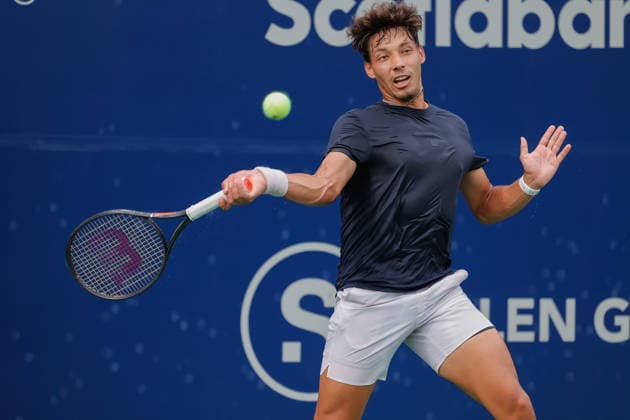 CANCUN COUNTRY OPEN 2026 CANCUN COUNTRY OPEN 2026 DALI BLANCH VS FELIPE MELIOGENI 18082026 CANCUN, QUINTANA ROO. Action photo of Dali Blanch of the United States, during game of the Cancun Country Open 2026 Tennis 125 Challenger tournament held at the Cancun Country Club of Cancun, Quintana Roo, Mexico. Foto de accion de Dali Blanch de Estados Unidos, durante juego clasificatorio del Cancun Country Open 2026 ATP, Tennis Herren 125 Challenger que se celebra en el Cancun Country Club de Cancun, Quintana Roo, Mexico. PHOTO BY IMAGENSHOP AGENCIA FOTOGRAFICA CANCUN QUINTANA ROO MEXICO *** CANCUN COUNTRY OPEN 2026 CANCUN COUNTRY OPEN 2026 DALI BLANCH VS FELIPE MELIOGENI 08 18 2026 CANCUN, QUINTANA ROO Action photo of Dali Blanch of the United States during a match at the 2026 Cancun Country Open Tennis 125 Challenger tournament held at the Cancun Country Club in Cancun, Quintana Roo, Mexico Action photo of Dali Blanch of the United States, during a qualifying match at the 2026 Cancun Country Open ATP 125 Challenger, held at the Cancun Country Club in Cancun, Quintana Roo, Mexico. PHOTO BY IMAGENSHOP PHOTO AGENCY CANCUN QUINTANA ROO MEXICO Copyright: xIMAGENSHOPxAGENCIAxFOTOGRAFICAx