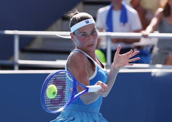 August 18, 2026, Mason, Ohio, USA: MARTA KOSTYUK of Ukraine during the match against S. Stephens of USA in the third round of tennis tournament WTA, Tennis Damen 1000 Cincinnati Open in Mason, USA. Kostyuk won 7:5, 7:5. Mason USA - ZUMAc278 20260818_zsp_c278_032 Copyright: xMarcinxCholewinskix