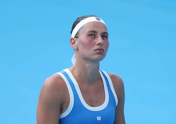 August 18, 2026, Mason, Ohio, USA: MARTA KOSTYUK of Ukraine during the match against S. Stephens of USA in the third round of tennis tournament WTA, Tennis Damen 1000 Cincinnati Open in Mason, USA. Kostyuk won 7:5, 7:5. Tennis: Cincinnati Open - Marta Kostyuk 7:5, 7:5  - ZUMAc278 20260818_zsp_c278_027 Copyright: xMarcinxCholewinskix