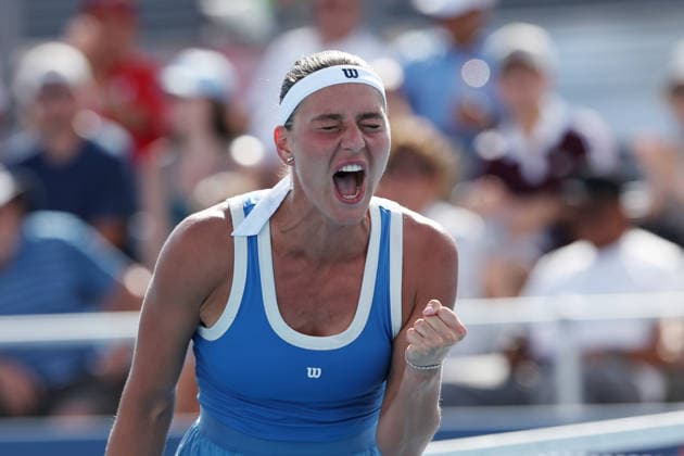 August 18, 2026, Mason, Ohio, USA: MARTA KOSTYUK of Ukraine during the match against S. Stephens of USA in the third round of tennis tournament WTA, Tennis Damen 1000 Cincinnati Open in Mason, USA. Kostyuk won 7:5, 7:5. Mason USA - ZUMAc278 20260818_zsp_c278_040 Copyright: xMarcinxCholewinskix