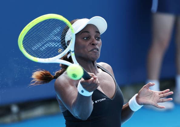 August 18, 2026, Mason, Ohio, USA: SLOANE STEPHENS of USA during the match against M. Kostyuk of Ukraine in the third round of tennis tournament WTA, Tennis Damen 1000 Cincinnati Open in Mason, USA. Stephens lost 5:7, 5:7. Tennis: Cincinnati Open - Sloane Stephens 5:7, 5:7 Marta Kostyuk  - ZUMAc278 20260818_zsp_c278_055 Copyright: xMarcinxCholewinskix