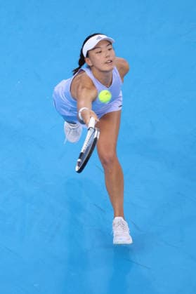 August 18, 2026, Mason, Oh, USA: Cincinnati Open Tennis 2026 - Xinyu Wang hits a ball against Aryna Sabalenka in the Cincinnati Open Tennis Tournament held in Mason OH. 2026 08 18. ZUMAPress Mason USA - ZUMAn24_ 20260818_zaf_n24_245 Copyright: xWallyxNellx