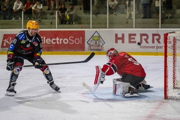 Ice hockey, friendly match, Lausanne HC v Fischtown Pinguins