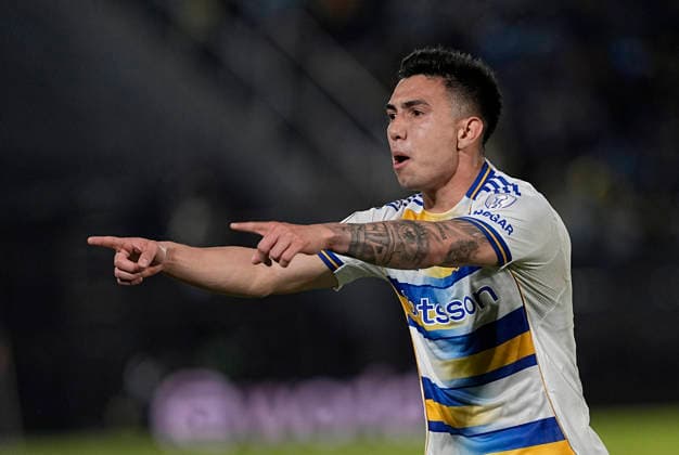 Alan Velasco - Deportivo Recoleta vs Boca Juniors - Copa Sudamericana 2026 - Octavos de final - Vuelta - 18 de agosto de 2026 - Estadio Defensores del Chaco - Asuncion, Paraguay - Foto: Javier Garcia Martino - Prensa CABJ - *** Alan Velasco, Deportivo Recoleta vs. Boca Juniors, 2026 Copa Sudamericana, Round of 16, Second Leg, August 18, 2026, Defensores del Chaco Stadium, Asunción, Paraguay. Photo by Javier Garcia Martino, CABJ Press