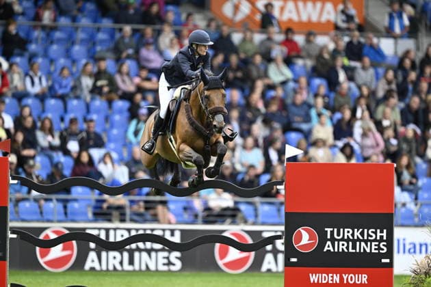 AACHEN, GERMANY 20260819 Petronella Andersson, Sweden, with the horse Odina van Klapscheut at Wednesday s show jumping, team competition, during the Equestrian World Championships in Aachen. *** The image is included in the SPORTS PACKAGE. For others PAID IMAGE ** AACHEN GERMANY x10050x *** AACHEN, GERMANY 20260819 Petronella Andersson of Sweden, riding Odina van Klapscheut, during Wednesday’s show jumping team competition at the World Equestrian Games in Aachen *** The image is included in the SPORTS PACKAGE. For other uses, PAID IMAGE ** AACHEN, GERMANY x10050x  Copyright: xPontusxLundahl TTx EQUESTRIAN WORLD CHAMPIONSHIP 2026