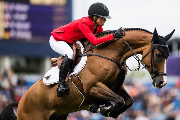 260819 Sophie Hinners of Germany with horse Iron Dames Singclair compete in the team and individual jumping qualifier round one during day 9 of the 2026 FEI World Championships on August 19, 2026 in Aachen. Photo: Emma Wallskog BILDBYRAN kod EW EW0689 ridsport equestrian rid-vm 2026 2026 fei world championships bbeng ridsport-vm hoppning jumping *** August 19, 2026: Sophie Hinners of Germany, riding Iron Dames Singclair, competes in the first round of the team and individual show jumping qualifiers on Day 9 of the 2026 FEI World Championships, 2026 in Aachen. Photo by Emma Wallskog, BILDBYRAN, code EW EW0689. equestrian sports, 2026 World Championships, 2026 FEI World Championships, BBENG, equestrian sports, World Championships, show jumping  Copyright: EMMAxWALLSKOG BB260819EW031