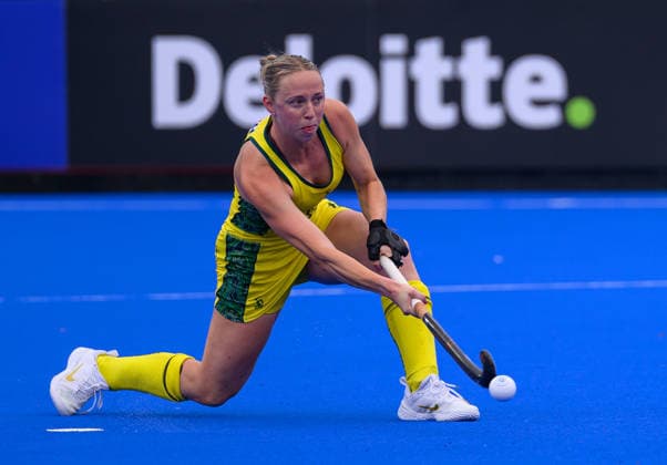 Hockey World Cup Day Five Abigail Wilson of Australia Women (Hockeyroos) scores a penalty stroke to put Australia 2-1 ahead during the Pool A match between Australia and Chile in the 2026 FIH Hockey World Cup at Wagener Stadium, Amstelveen 19 08 2026 UK Newspapers OUT Copyright: xGraemexWilcocksonx FIL-23795-0004