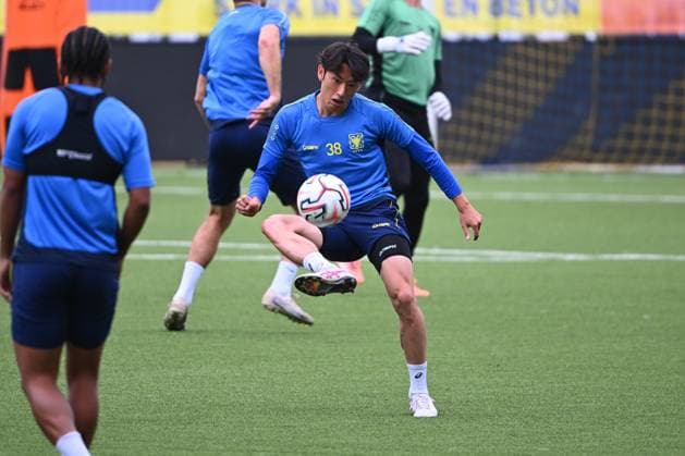 Sint-Truidense VV v Omonia Nicosia AC - UEFA Europa League Media Activities 19 08 2026 SINT-TRUIDEN, BELGIUM - AUGUST 19 : Matsuzawa Kaito forward of Sint-Truidense VV pictured during a training session ahead of the UEFA Europa League 2026 27 play-off round first leg between Sint-Truidense VV and Omonia Nicosia AC on August 19, 2026 in Sint-Truiden, Belgium, 19 08 2026 Sint-Truiden Belgium  Copyright: xVincentxKalutx