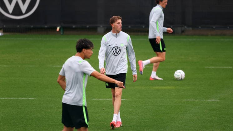 Football, 2nd Bundesliga, VfL Wolfsburg, Training