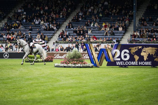 260819 Wilma McMahon of Sweden with horse Cicci compete in the team and individual jumping qualifier round one during day 9 of the 2026 FEI World Championships on August 19, 2026 in Aachen. Photo: Emma Wallskog BILDBYRAN kod EW EW0689 ridsport equestrian rid-vm 2026 2026 fei world championships bbeng ridsport-vm hoppning jumping *** August 19, 2026: Wilma McMahon of Sweden, riding Cicci, competed in the first round of the team and individual show jumping qualifiers on Day 9 of the 2026 FEI World Championships, 2026 in Aachen. Photo: Emma Wallskog, BILDBYRAN, code EW EW0689, equestrian sports, 2026 World Championships, 2026 FEI World Championships, BBENG, equestrian sports, World Championships, show jumping  Copyright: EMMAxWALLSKOG BB260819EW067