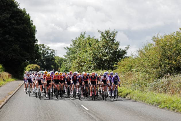 2026 Lloyds Tour of Britain Women Picture by Alex Whitehead SWpix.com - 19 08 2026 - Cycling - UCI Women s World Tour - 2026 Lloyds Tour of Britain Women - Stage 1: Cockermouth to Cockermouth (158.9km) - The peloton Liverpool England Copyright: x xSWpix.comx(t axPhotographyxHubxLtd)xAlexxWhitehead SWpix.comx SWP-3030-18119