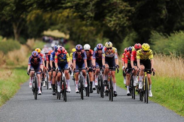 2026 Lloyds Tour of Britain Women Picture by Alex Whitehead SWpix.com - 19 08 2026 - Cycling - UCI Women s World Tour - 2026 Lloyds Tour of Britain Women - Stage 1: Cockermouth to Cockermouth (158.9km) - The bunch Liverpool England Copyright: x xSWpix.comx(t axPhotographyxHubxLtd)xAlexxWhitehead SWpix.comx SWP-3030-18138