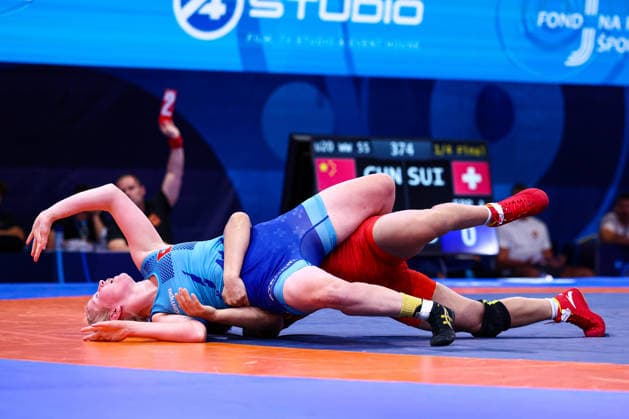 U20 World Championships 55kg WW - Anja Epp (SUI) df. Lisette Boettker (EST) *** U20 World Championships, 55kg Weight Class: Anja Epp (SUI) defeated Lisette Boettker (EST) Copyright: xKadirxCaliskanx 776545139